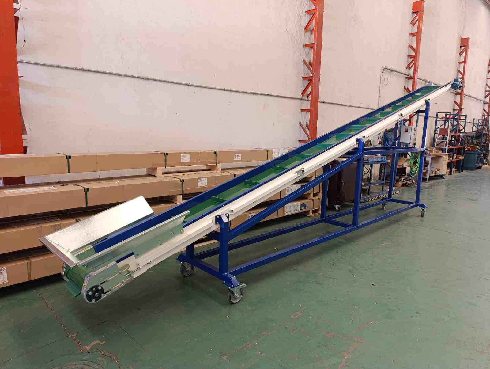 Elevación Cintas Transportadoras PVC para industria