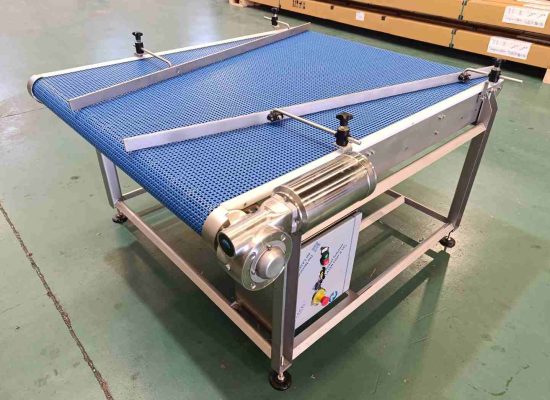 Transportador banda modular en inoxidable